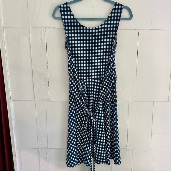 Leota Gingham Midi Dress, Size Small - Picture 9 of 9